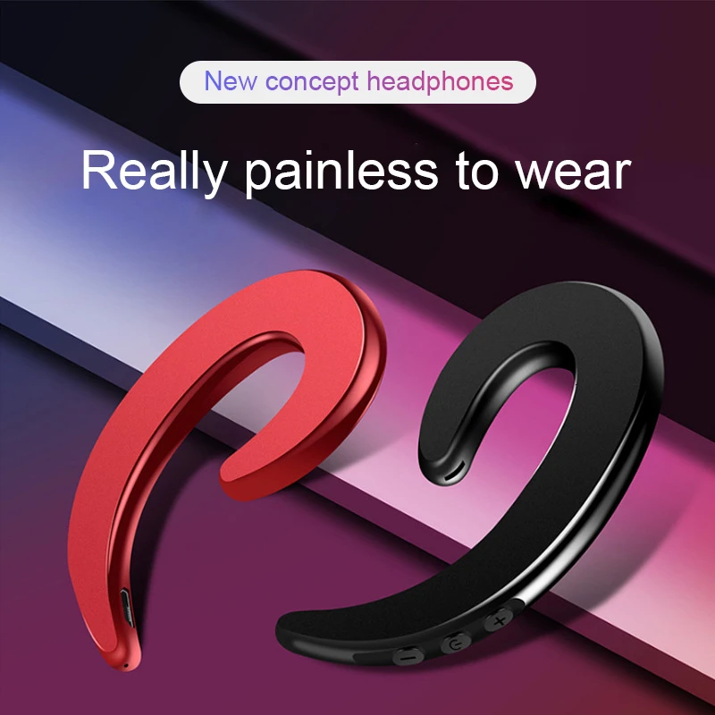 

CHYI Bluetooth Earphone Ear Hook Wireless Earphone MP3 Earbuds Noise Sport Headphones Headset With Microphone For Smartphones PC