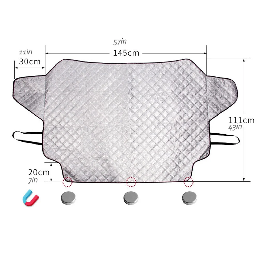 Автомобильный чехол для снега Магнитный ветрового стекла плотный