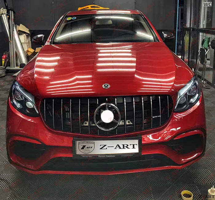 Z ART GLC 63 тюнинг пакет для Mercedes Benz COUPE W253 2016 2019 AMG выглядит купе модифицированной