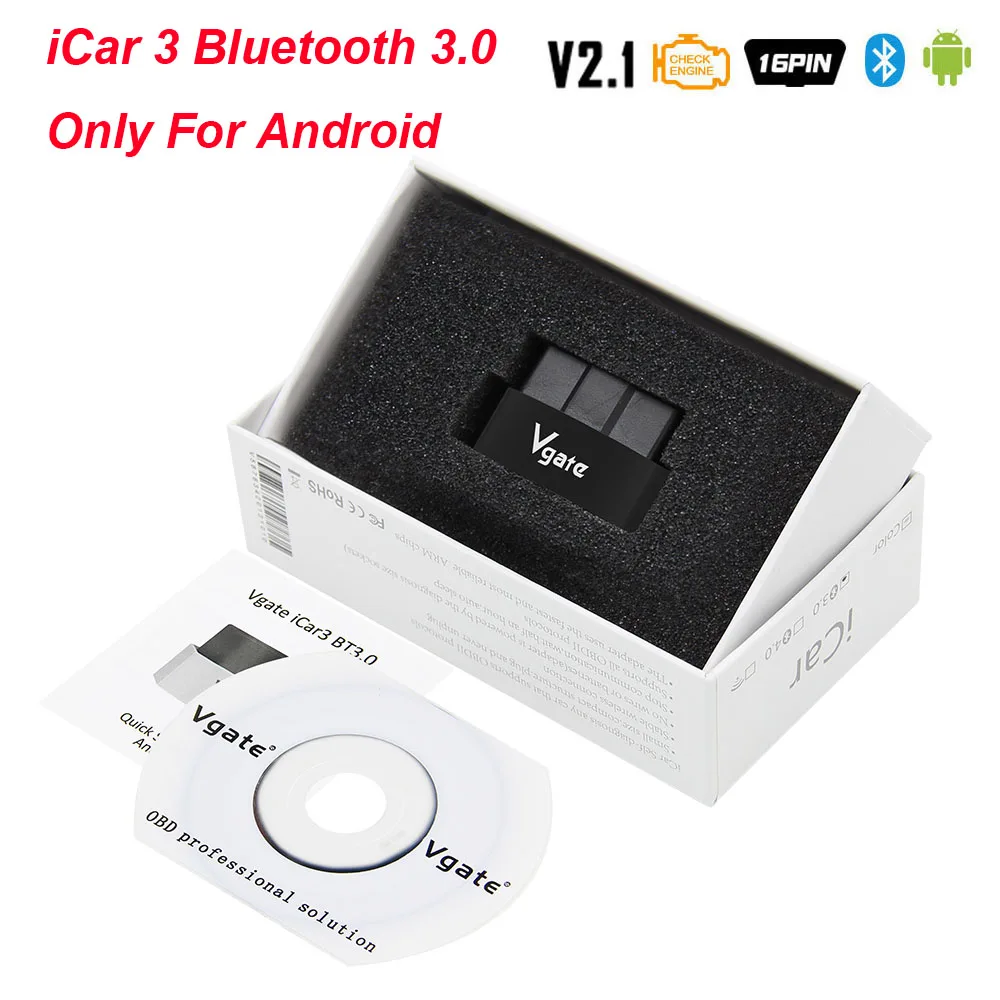 Vgate iCar3 ELM327 V2.1 ELM 327 iCar 3 V2.1 OBD2 Bluetooth wifi сканер ODB2 для Android/IOS OBD 2 OBD2 автомобильный диагностический инструмент