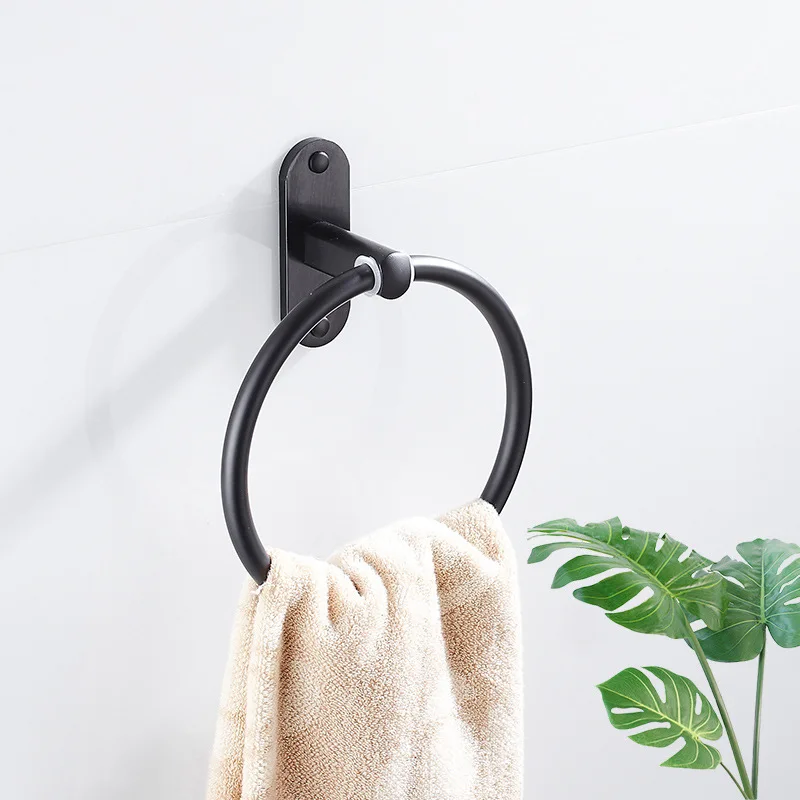 

Space aluminum towel ring bathroom towel rack bathroom multifunctional towel ring rack towel ring