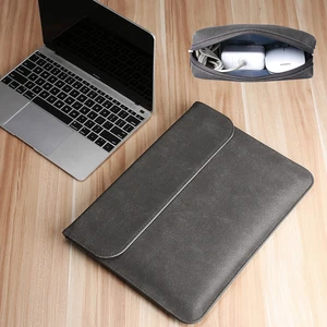 12 13 3 15 16 sleeve notebook bag with power pack for xiaomi hp lenovo huawei slim leather case for macbook pro 13 bag 2020 new free global shipping