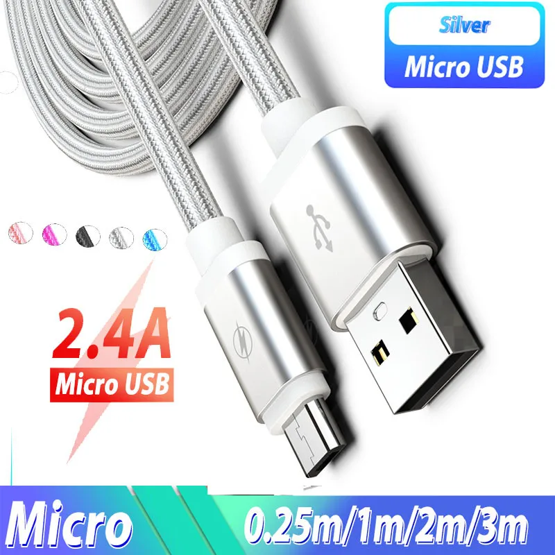 Зарядный кабель Micro USB 3 м длинный зарядный Android шнур для xiaomi mi play redmi 8 7 7a note 6 5 4x3s pro
