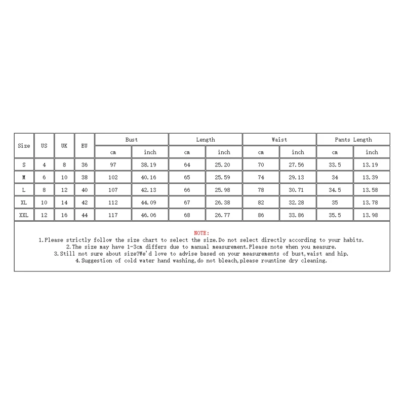 

Womens Pajamas Set Printing Long Sleeve Tops Shorts Sleepwear Slash Neck Two Piece Set