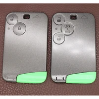 dakatu smart remote key card shell case 2 3 buttons insert emergency uncut blade fob for renault laguna megane modus clio