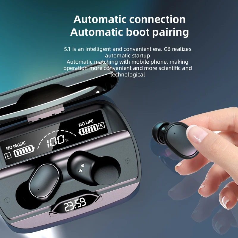 

TWS-стереонаушники D18 с поддержкой Bluetooth 5,1 и шумоподавлением