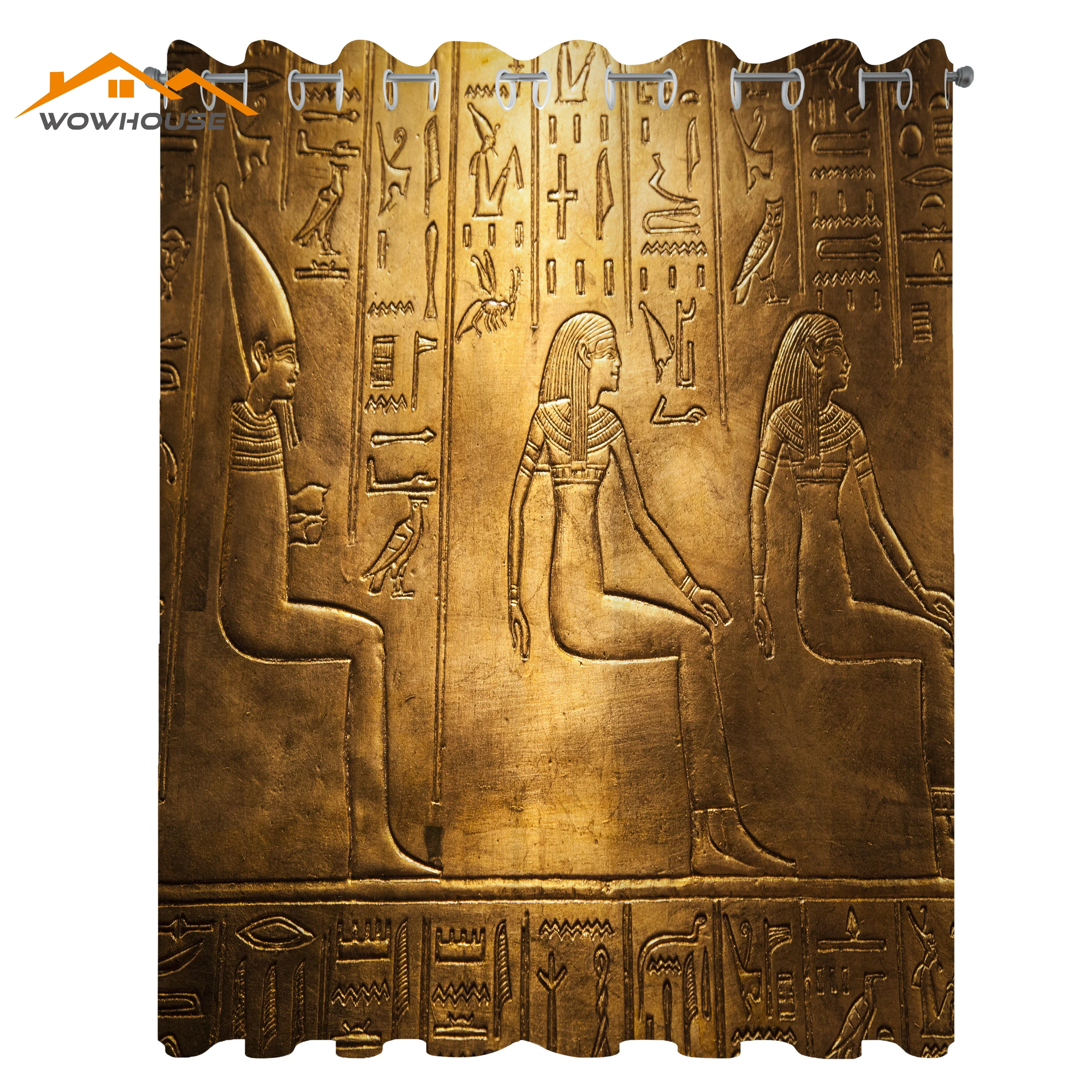 Египетские оконные шторы египетские иероглифы старые логотипы и алфавитные