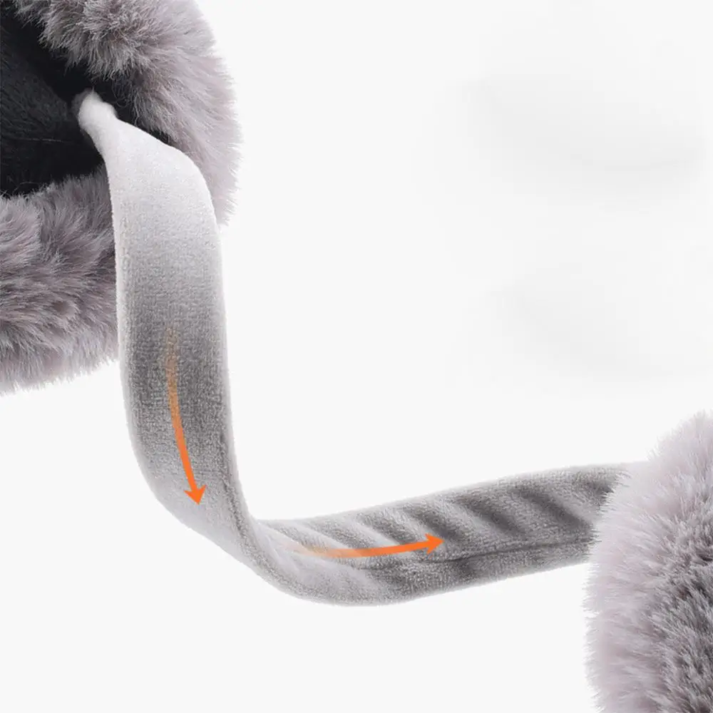 Зимние женские милые теплые наушники модные мягкие плюшевые меховые для женщин и