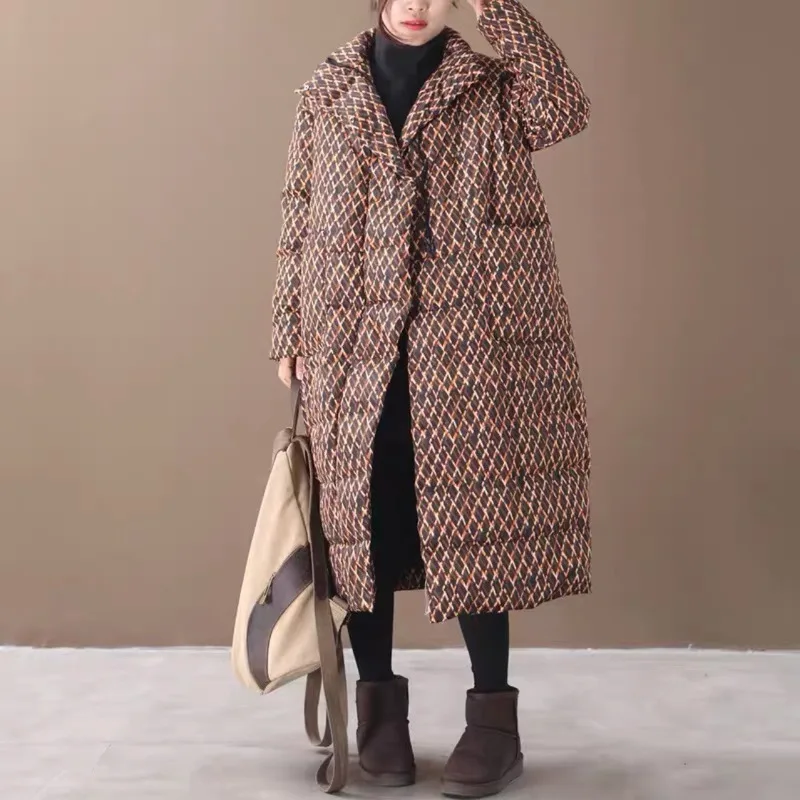 Зимняя новая свободная повседневная куртка большого размера с