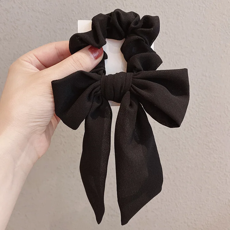 Женская эластичная лента для волос элегантная однотонная повязка на голову с