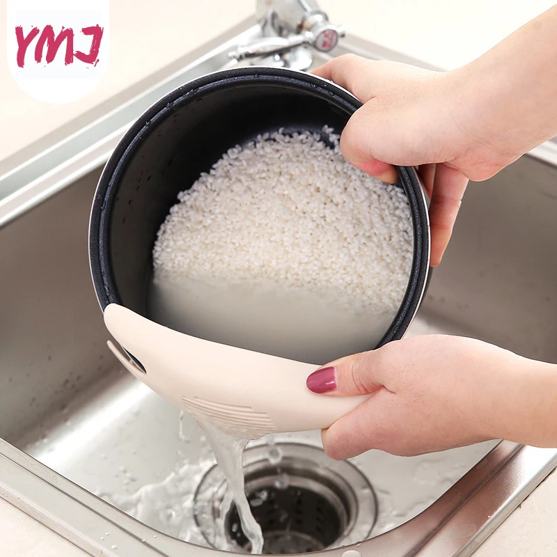 1 шт. многофункциональный пищевой пластиковый рисовый фильтр для мытья бобов