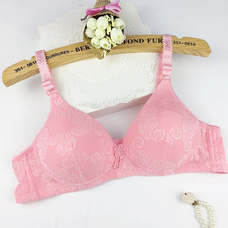 5 Women Soft Lingerie Plus Size Women Full Cup Wireless Bras Sexy Women Push Up Bra Wire Free solid 0448 - Цвет: 5