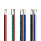 Электрический кабель 10 м, 2 pin3pin4pin5pin, кабель 222018AWG, ПВХ-кабель, электрический провод, луженый медный провод для светодиодной ленты WS2812B RGB