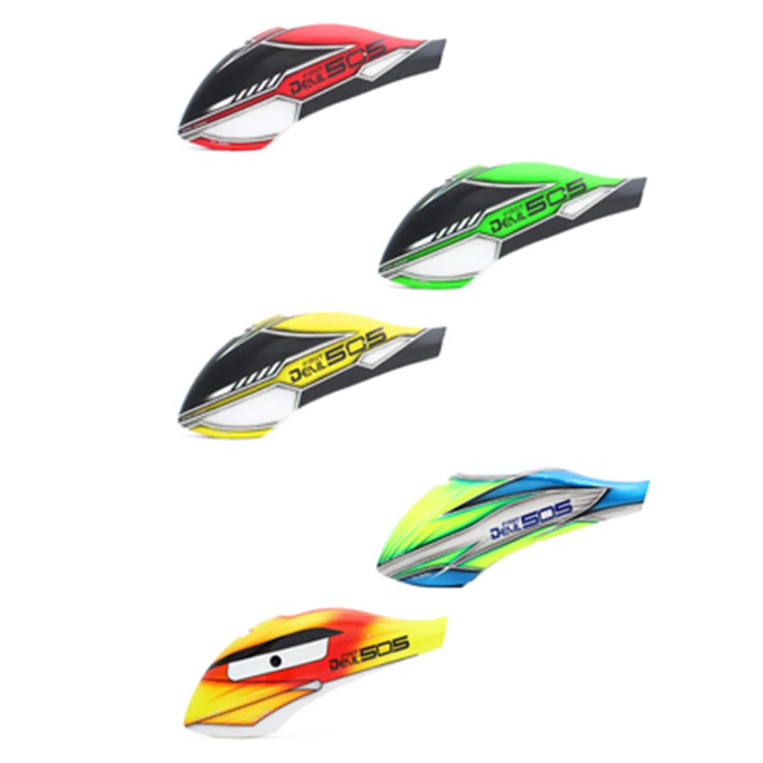 

Original ALZRC Devil Fast 505 RC Helicopter Spare Parts Canopy Glass Fiber Head Tail Carbon Fiber Frame Shell Accessories