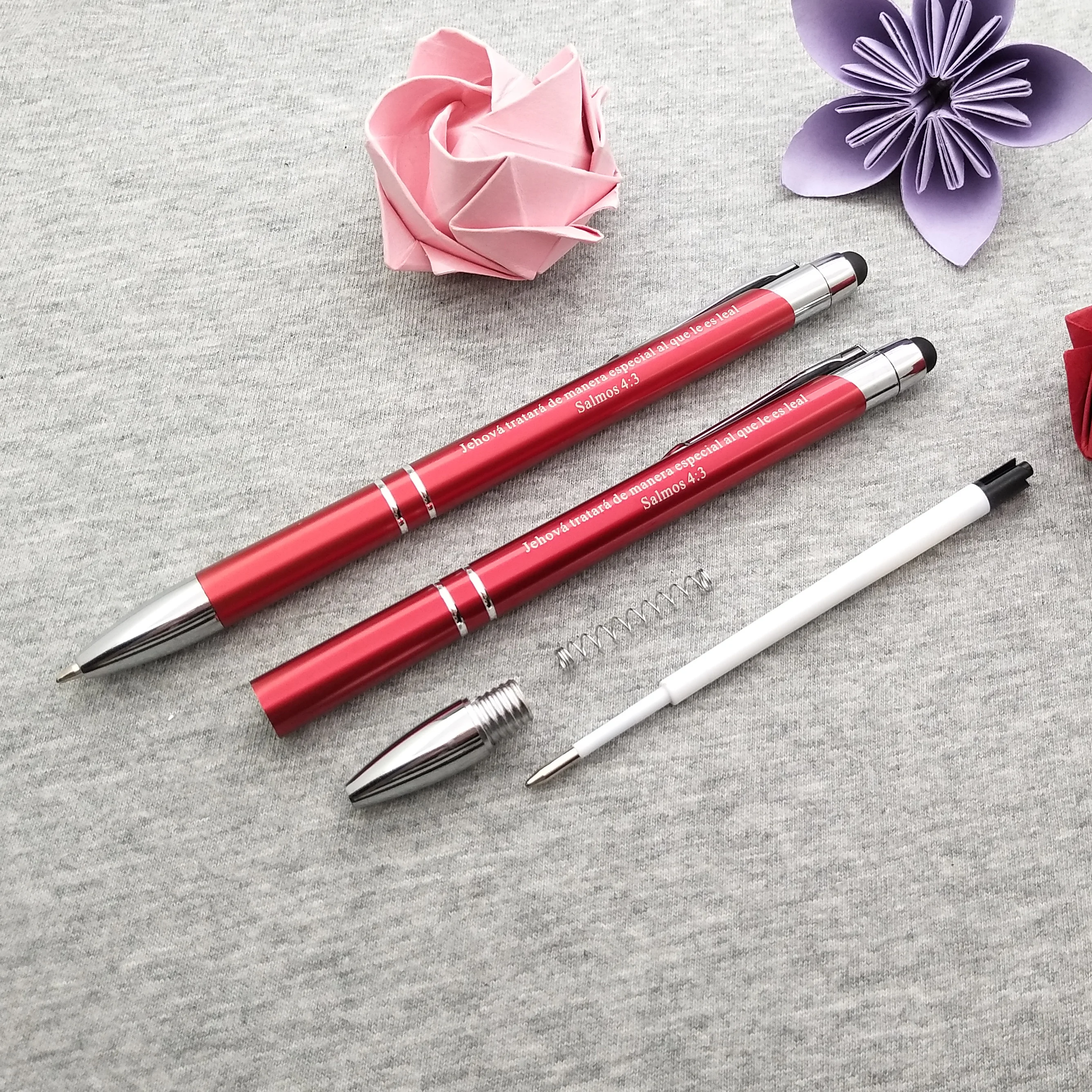 Company new year gifts Touch Stylus pens for employees and customers custom print with your thanks words and company logo/email