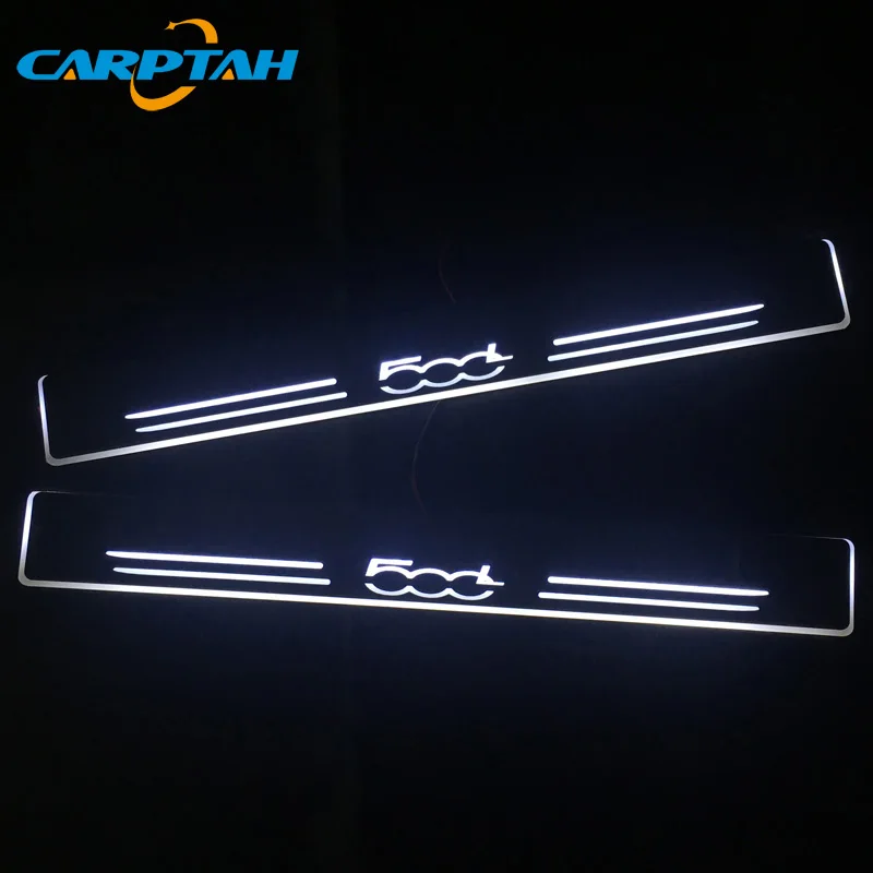 CARPTAH движущийся светодиодный автомобиль Запчасти порога Накладка путь