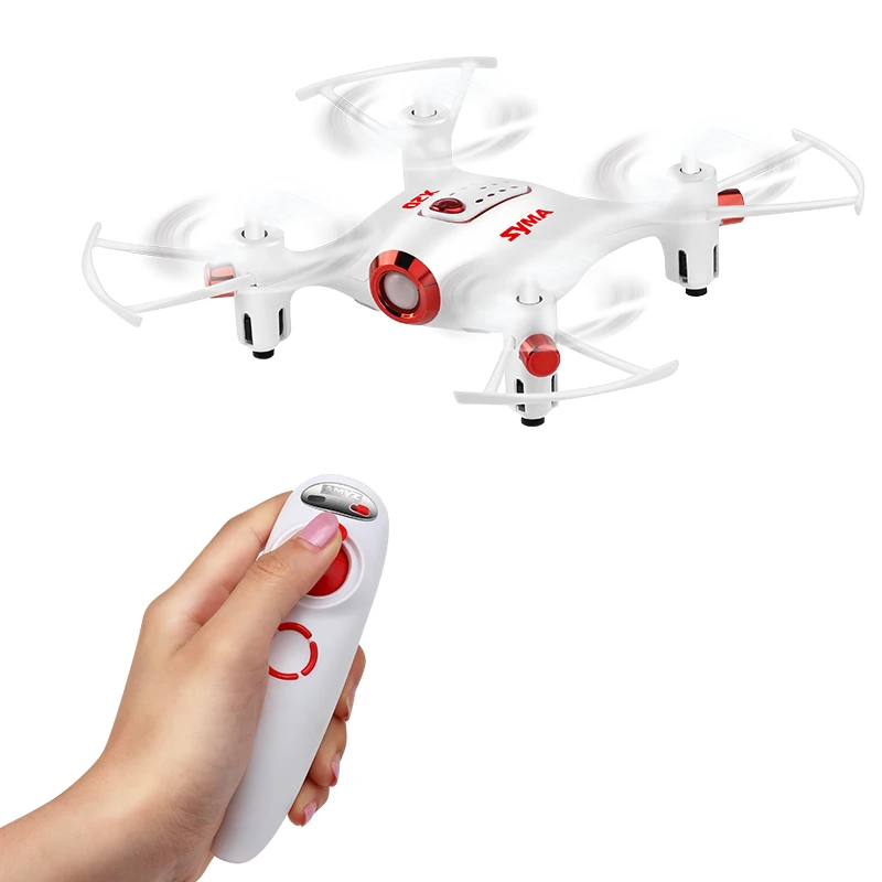 

SYMA X20-S Pocket Drone 2.4G 4CH 6Aixs Altitude Hold Mode One Key Tak-off/Landing RC Quacopter RTF - White