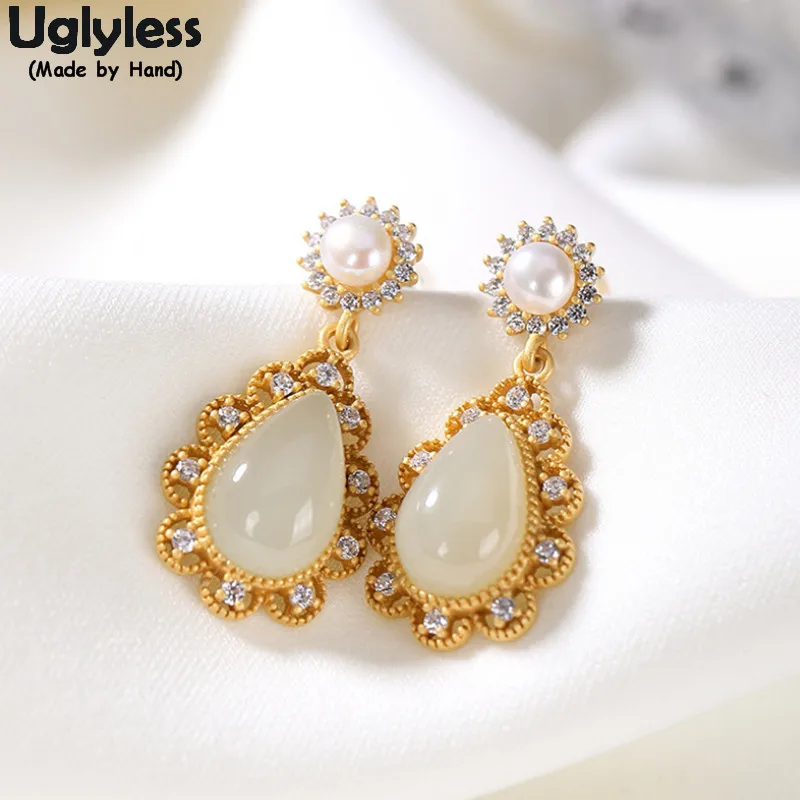 Роскошные серьги Uglyless в дворцовом стиле вечернее платье для женщин форме капли