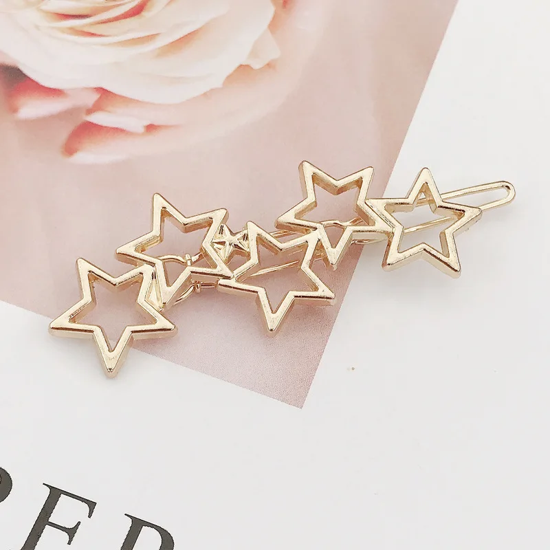 Новинка 2019 женские винтажные золотистые шпильки для волос из сплава милые