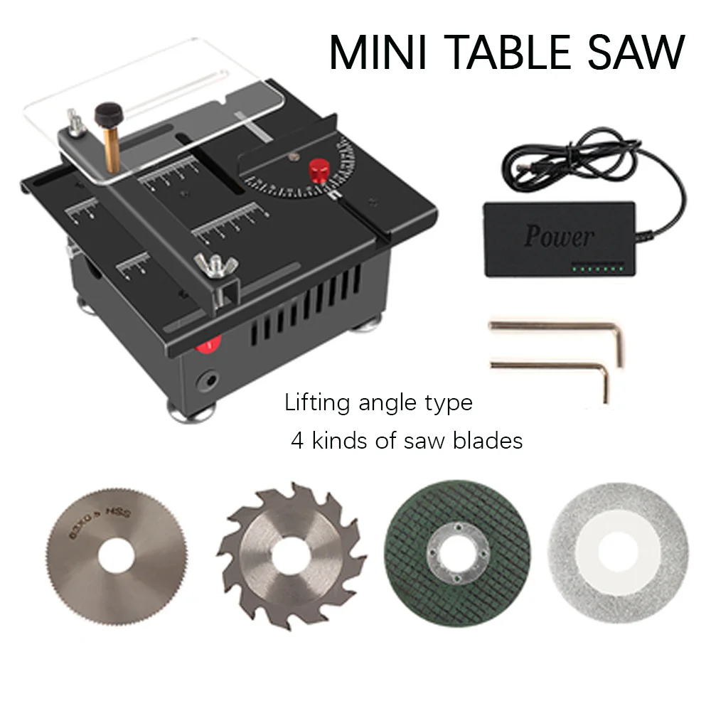

Miniature Desktop Table Saw Diy Woodworking Acrylic Pvc Chainsaw Precision Model Saw Multifunction Small Cutting Machine Cutter