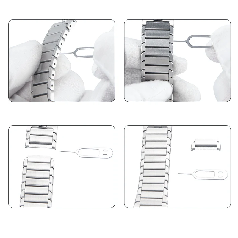 Роскошный ремешок из нержавеющей стали для Apple Watch 38 мм 40 42 44 iWatch series 5 4 3 2 1 Бабочка