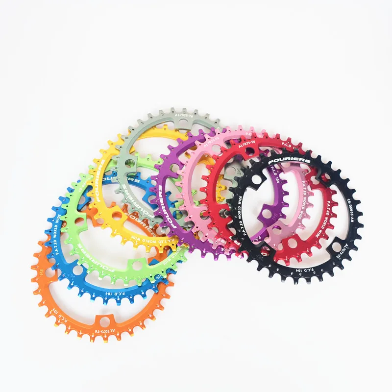 

FOURIERS MTB Chainring 104 Bcd Mountain Bicycle Chainwheel AM FR DH Aluminum Bike Crankset Parts 30-34T Use 9 /10 Speed