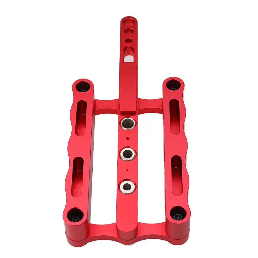 

6/8/10mm Woodworking Drill Hole Self Centering Dowelling Jig Metric Dowel Adjustable Stop Punch Locator Drilling Tools
