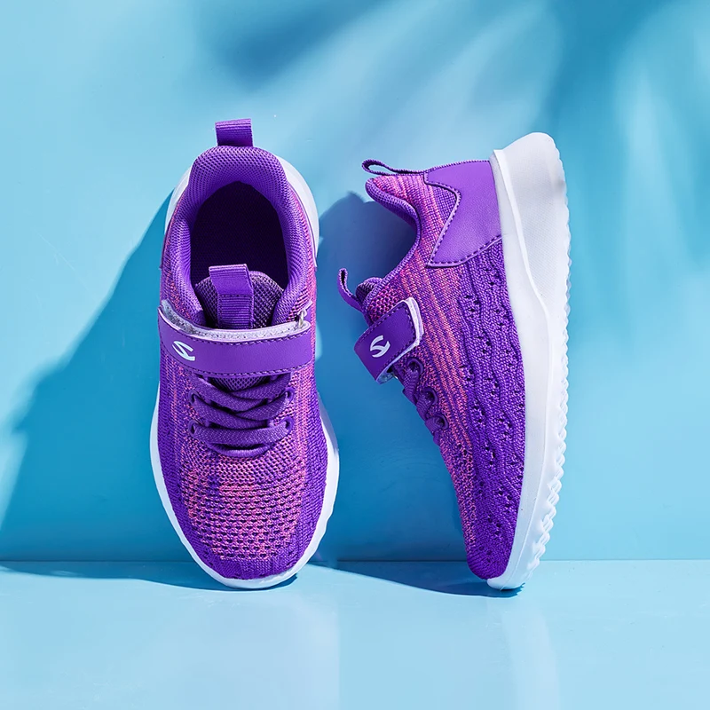 

Flying Woven Boys Sport Shoes Girls Trainer Sneaker Kids Sneakers Breathable Mesh Children's Shoes Cutout Single Net Child Shoes