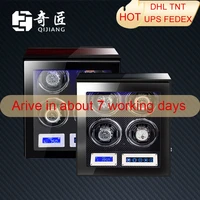 watch winder box for automatic watches quite japanese motor high quality premium luxury auto automatic rotate 4 slot watch led