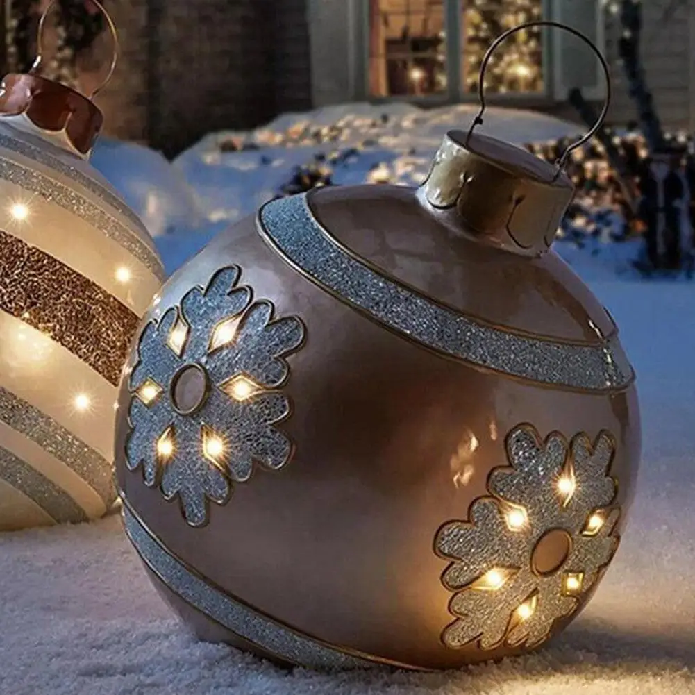 

60CM PVC Giant Christmas Inflatable Ball Christmas Tree Decorations New Year Gift Xmas Hristmas Ball Navidad Ball Inflatable Toy