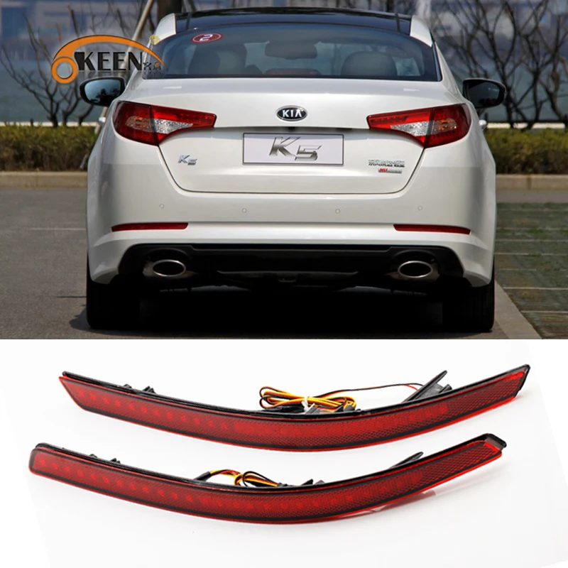 2 шт. для Kia Optima Magentis K5 2011 2012 2013 светодиодный задний бампер отражатель
