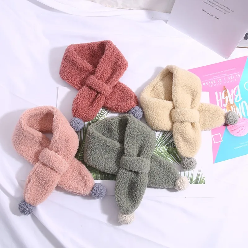 Модные детские шарфы сезон осень зима модные повседневные однотонные теплые из