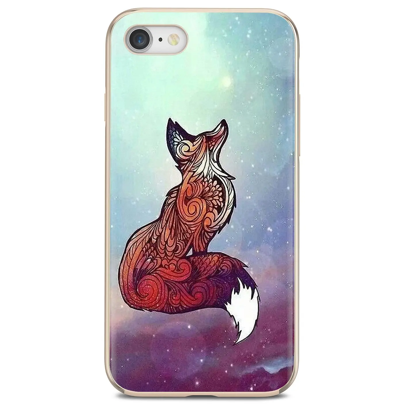 Акварельные лисы Red Baby Fox animal для Samsung Galaxy A10 A30 A40 A50 A60 A70 S6 Active Note 10 Plus Edge M30 мягкие