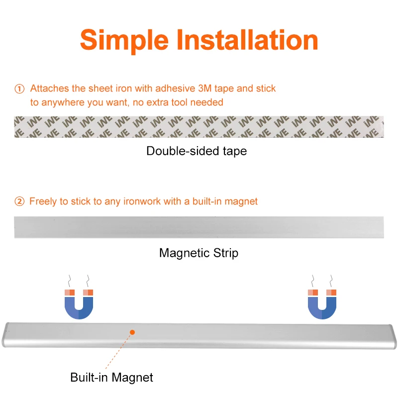 244060 leds pir led motion sensor light usb rechargeable led under cabinet night light for kitchen closet wardrobe stairs free global shipping
