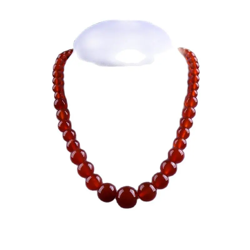 

Genuine natural red agate necklace female red agate Crystal Necklace Jewelry