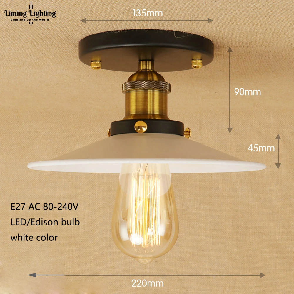 Лофт винтажные потолочные светильники Lamparas De Techo Lustre Luminaria Abajur комнатная потолочная лампа освещение Промышленное освещение для гостиной