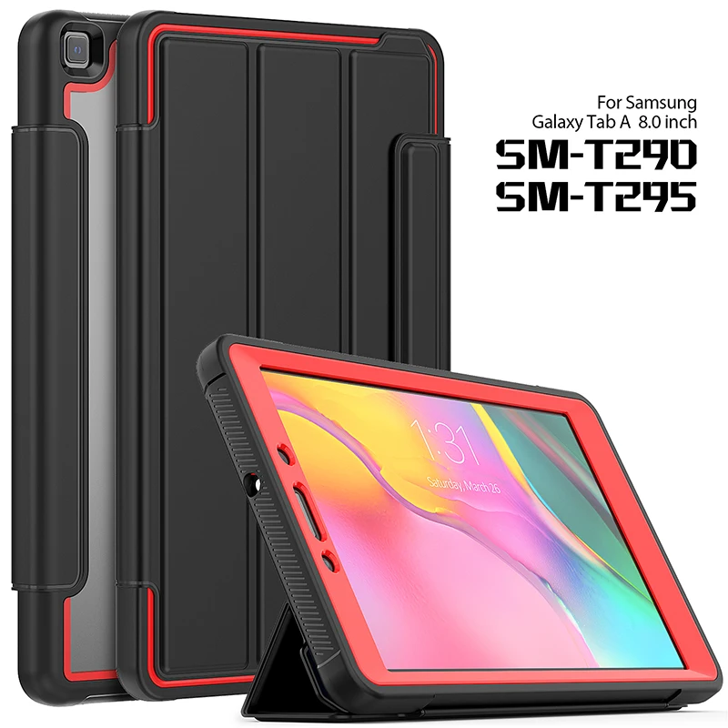 

Смарт-чехол для Samsung Galaxy Tab A 8,0 2019 дюйма, с функцией автоматического сна и пробуждения