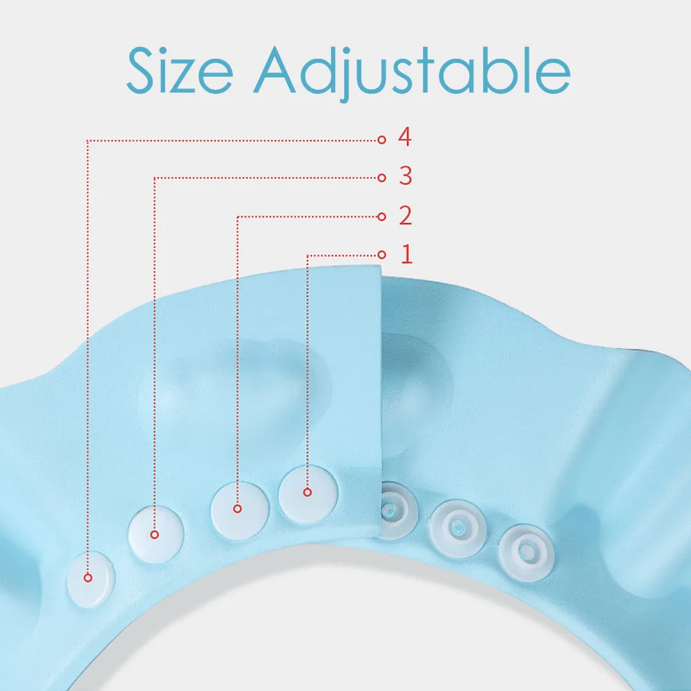 Регулируемая шапка для душа детского шампуня защиты ушей мытья волос детский