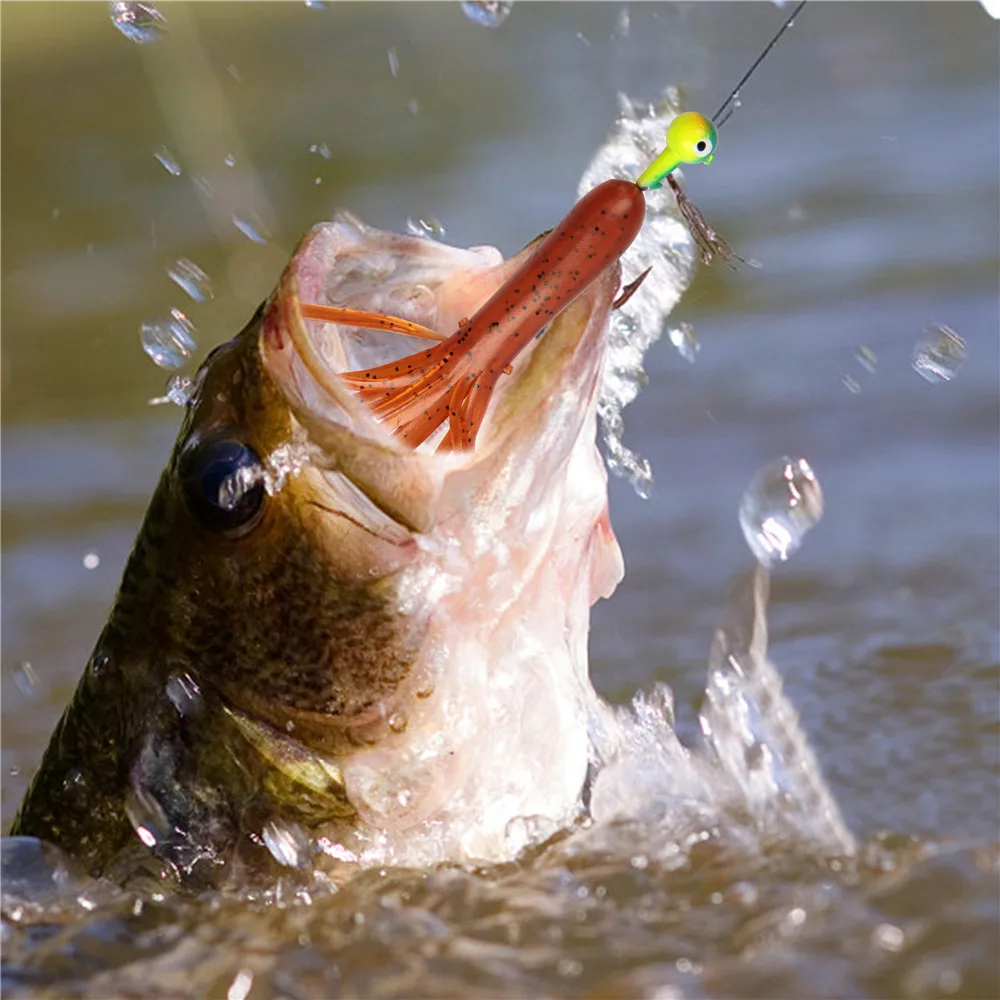 30 шт. Мягкие силиконовые рыболовные приманки crappie, 9 см, 6,7 г, мягкие тюбики Из Техасского блесна, приманки для червя, приманки для ловли басов