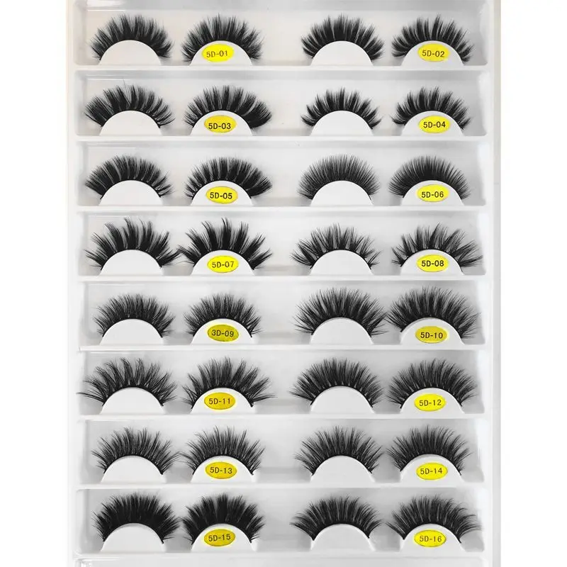 

5 Pairs/set 3D Mink False Eyelashes Natural Thick Handmade False Eyelashes Comfortable Fake Eyelashes Lashes Extension Supplies