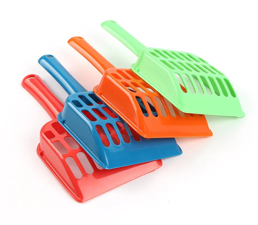 Лопатка для кошачьего туалета пластиковый ковш чистки питомцев конфетных цветов