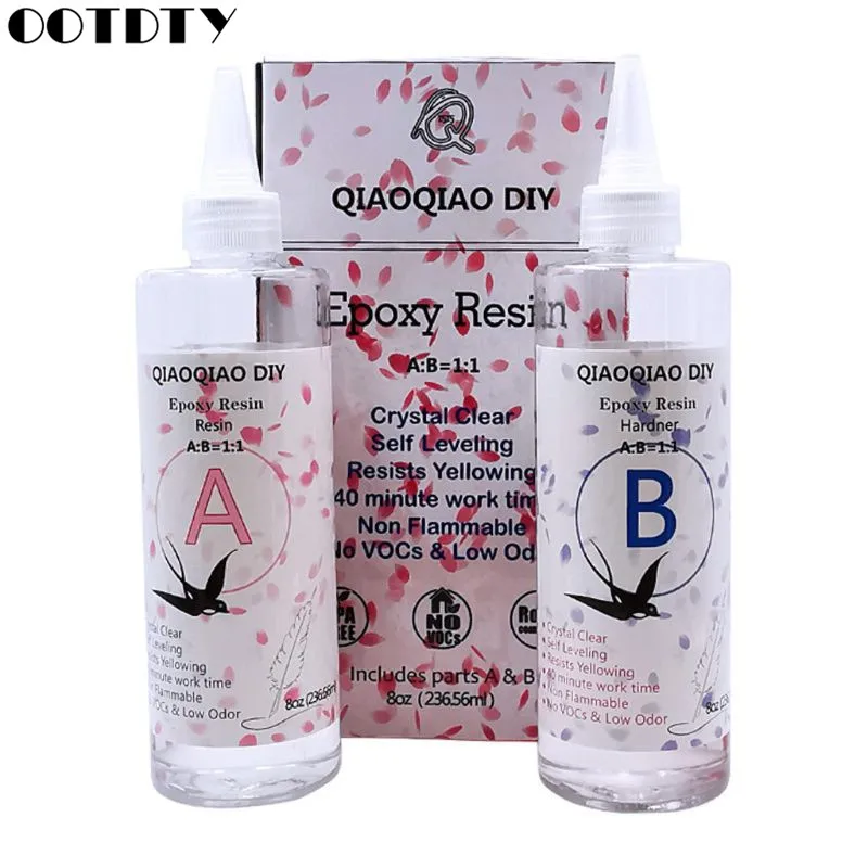 

Набор из эпоксидной смолы 1:1, 16 унций, прозрачное литье и покрытие, твердый тип, инструменты для изготовления ювелирных изделий