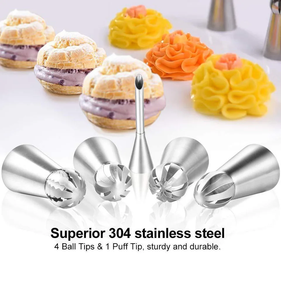 

90Pcs Cake Piping Tips Silicone Pastry Bags Couplers Flower Nail Cupcake Decoration Kits Baking Accessories Tools