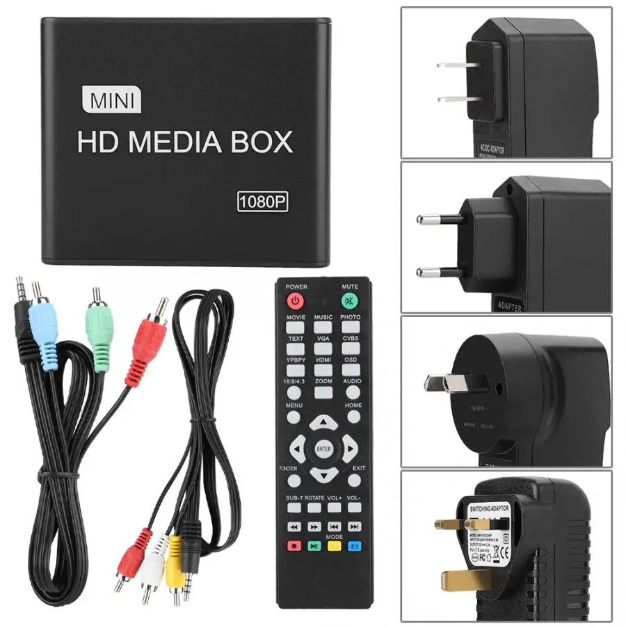 K8 1080P Мини Сетевой Видео плеер HDMI HD выход декодер жесткий диск 100 240 В
