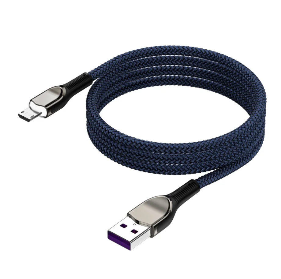 Новый Тканый ленточная лампа Zinc Alloy USB кабель для передачи данных 5A подходит Apple