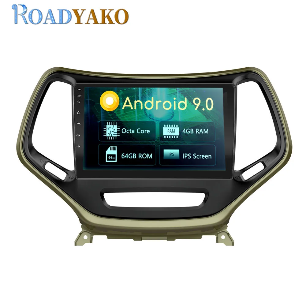 10 1 ''Android IPS 2.5D автомобильное радио для Jeep Cherokee 2015 2019 Стерео GPS навигация