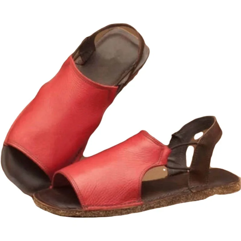 Летняя женская обувь для прогулок женские сандалии пляжные из искусственной