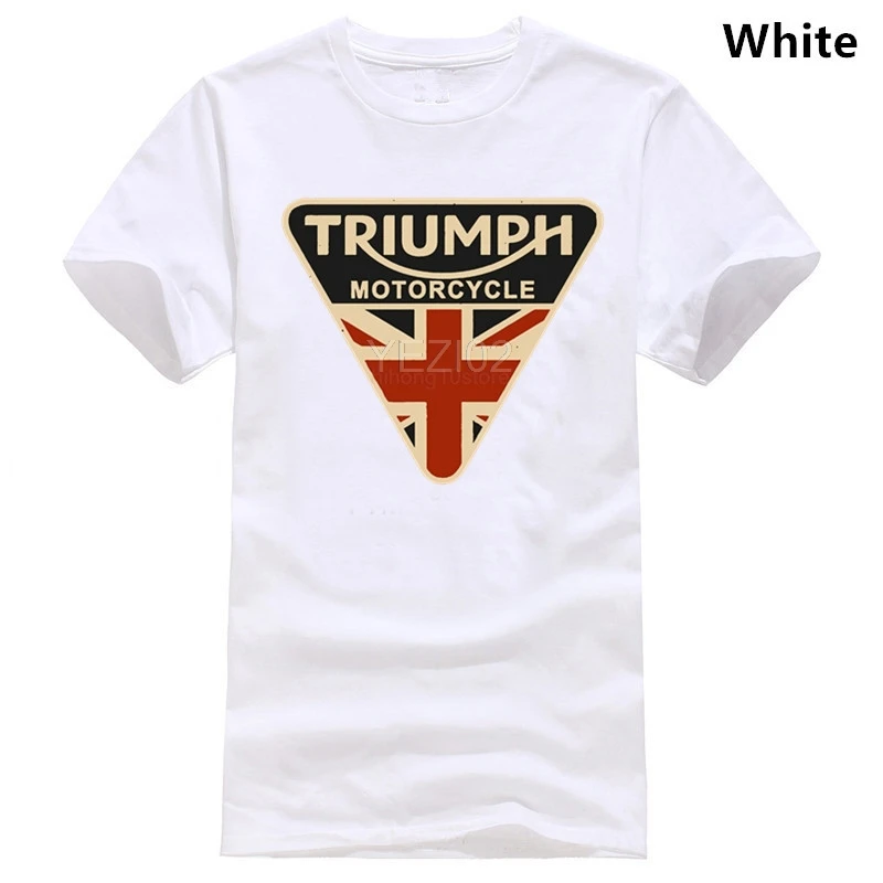 Craked Union Jack Triumph мотоциклетная рубашка Великобритания одежда с флагом Мужская