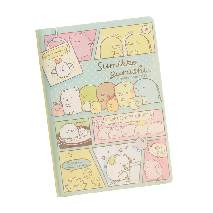 Cute Corner creature Pattern Soft Cover Paper Notebook With Lined Small Portable Diary Planner Notepad Book School Supplies | Дом и сад