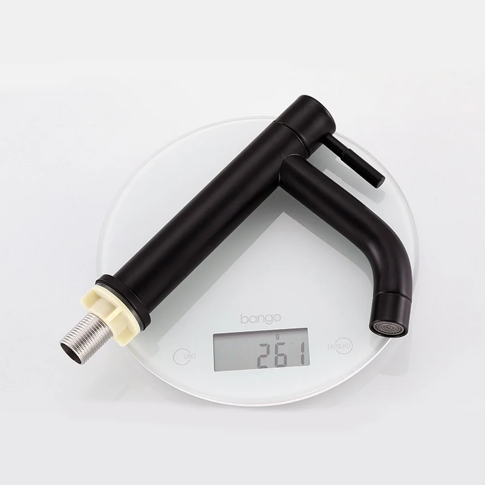 Однорычажный смеситель для раковины черный кухни из нержавеющей стали|Смесители